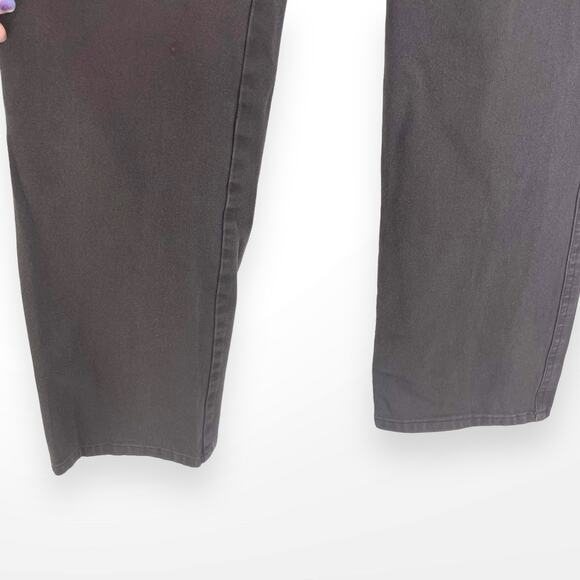 SAKS FIFTH AVENUE Dark Brown Bootcut Denim Jeans - Picture 9 of 10